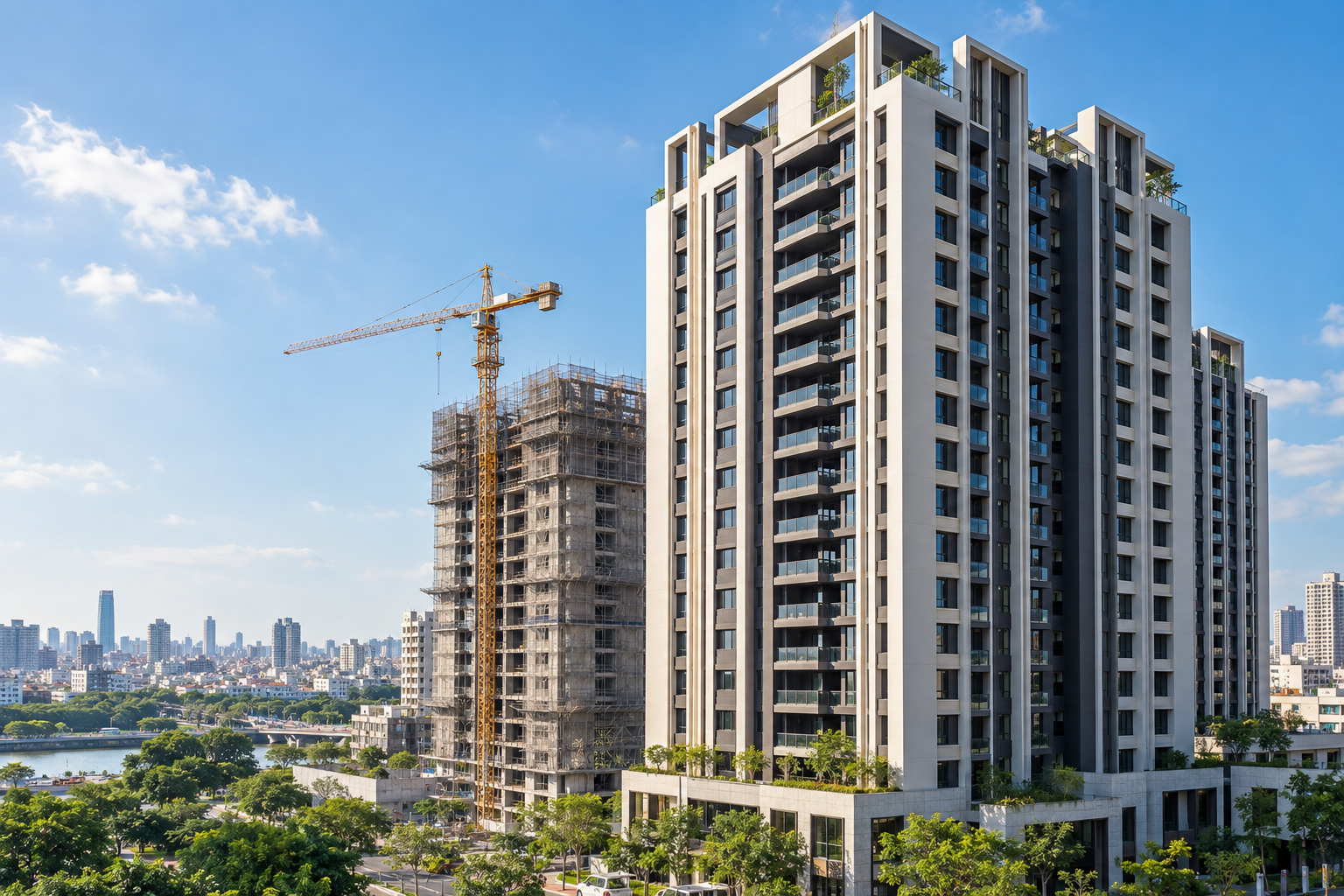 新建住宅與預售屋交易示意圖